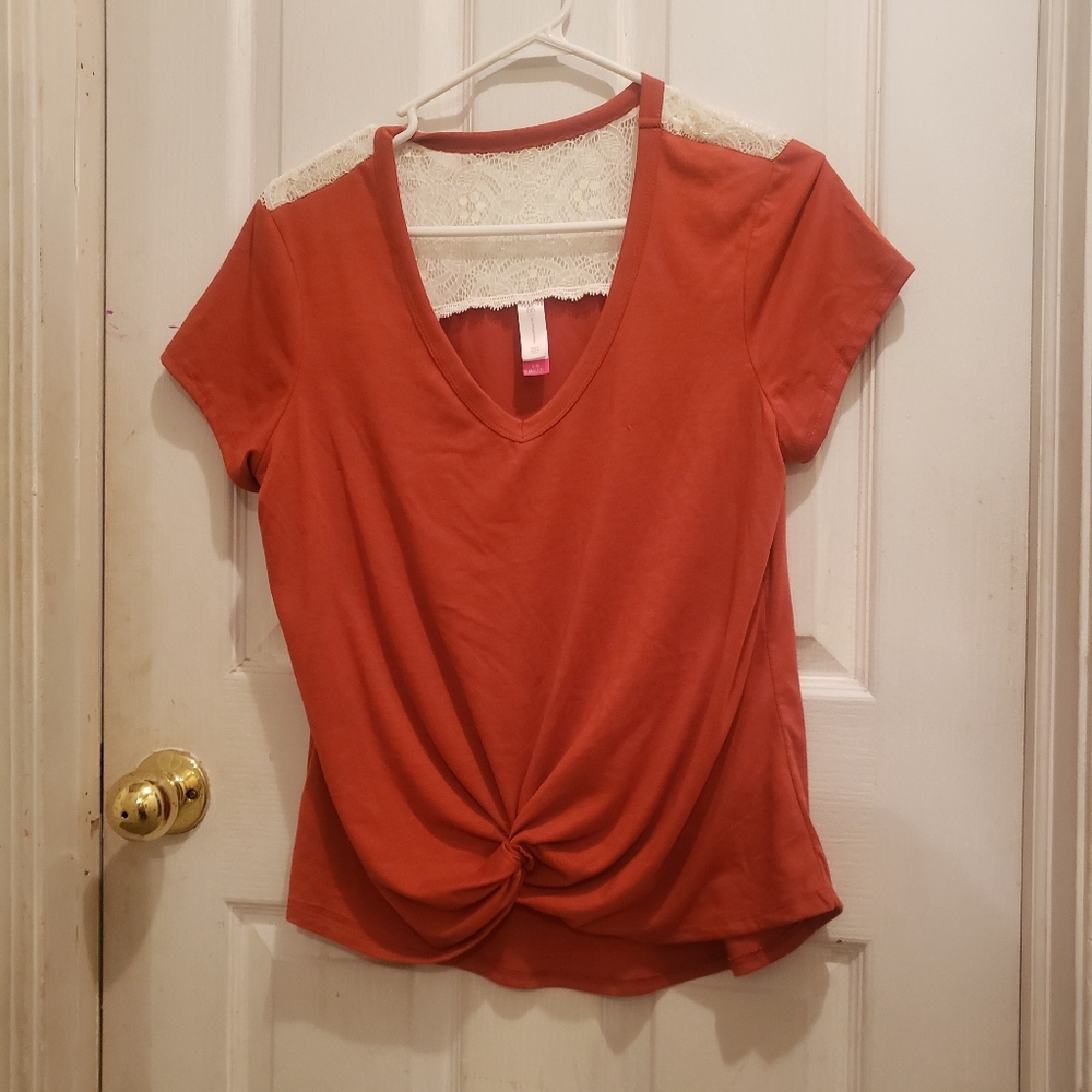 Tie front tshirt